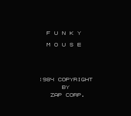 Funky Mouse title screen for MSX